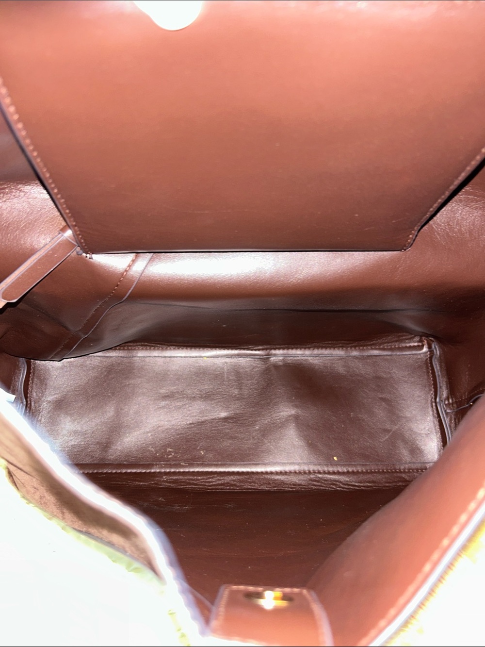 Soft Suede Hobo Bag in Deep Brown Shoulder Tote - Picture 14 of 16